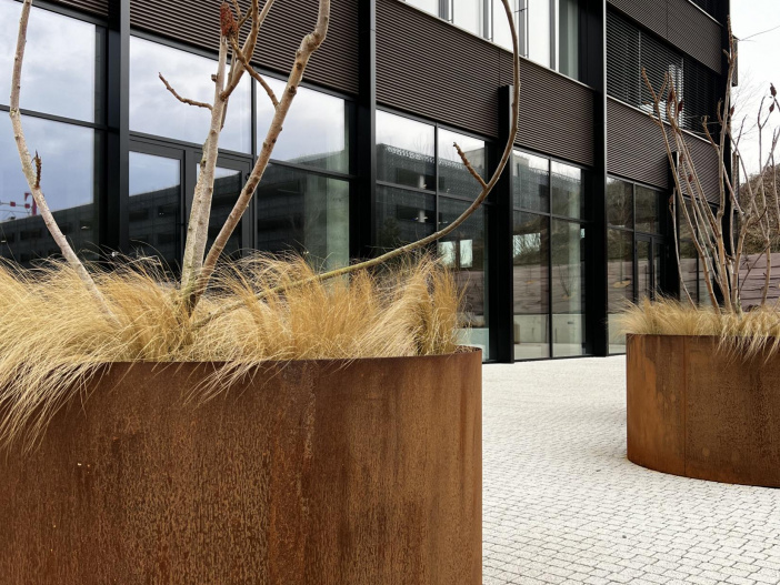 Corten Flower Pots